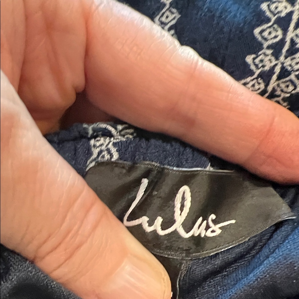 Lulu's Navy and White Striped Jumpsuit - Picture 8 of 10